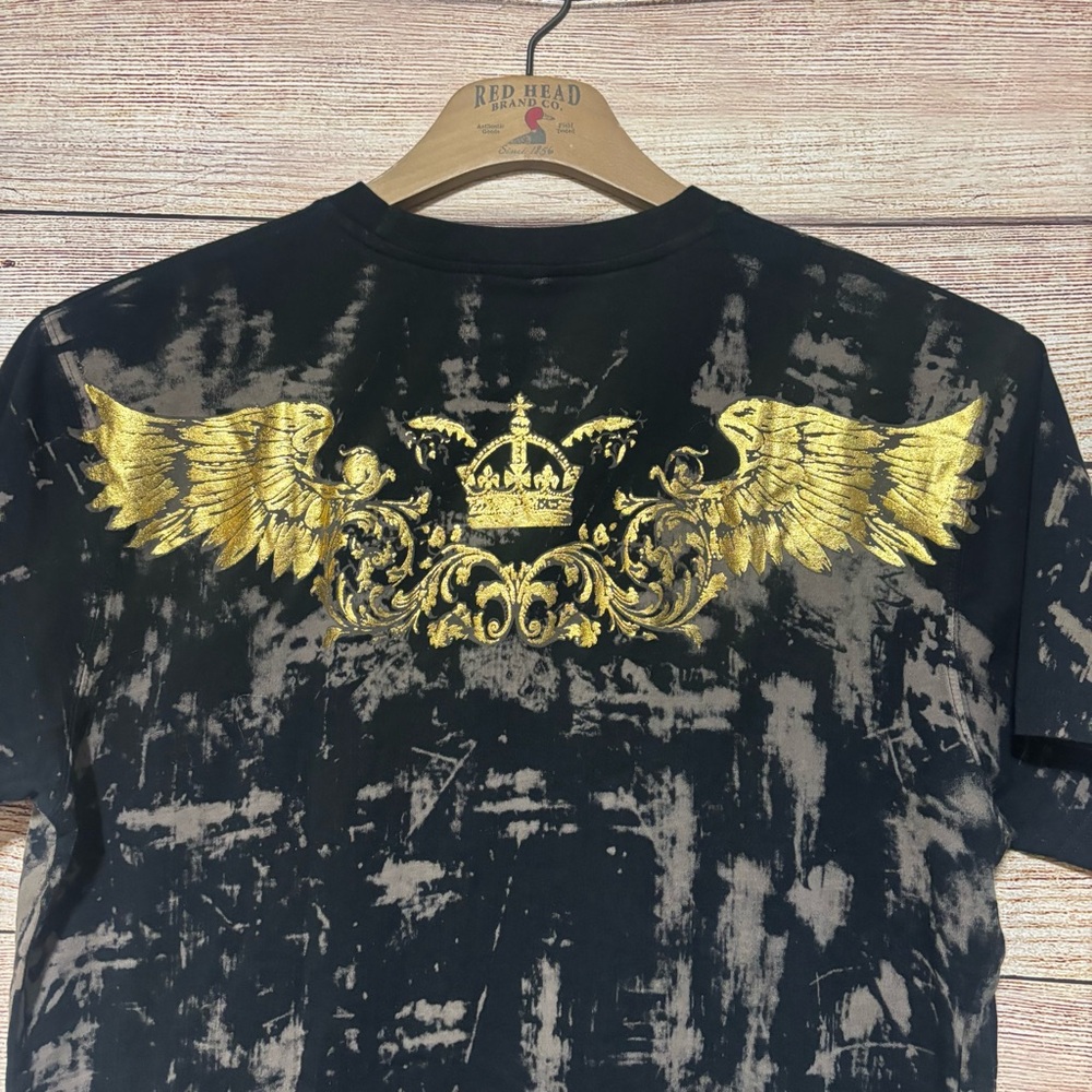 Impressions‎ Canada Crown Graphic Tee XL Black Gold T Shirt - Picture 5 of 7